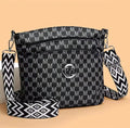 Black leather Letter M purse and matching wallet
