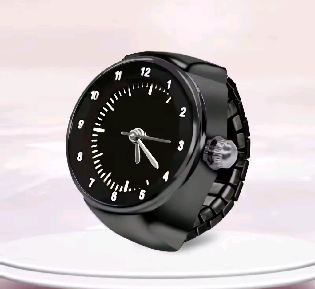 Kiss Silver Quartz Finger Ring Watch Brand New