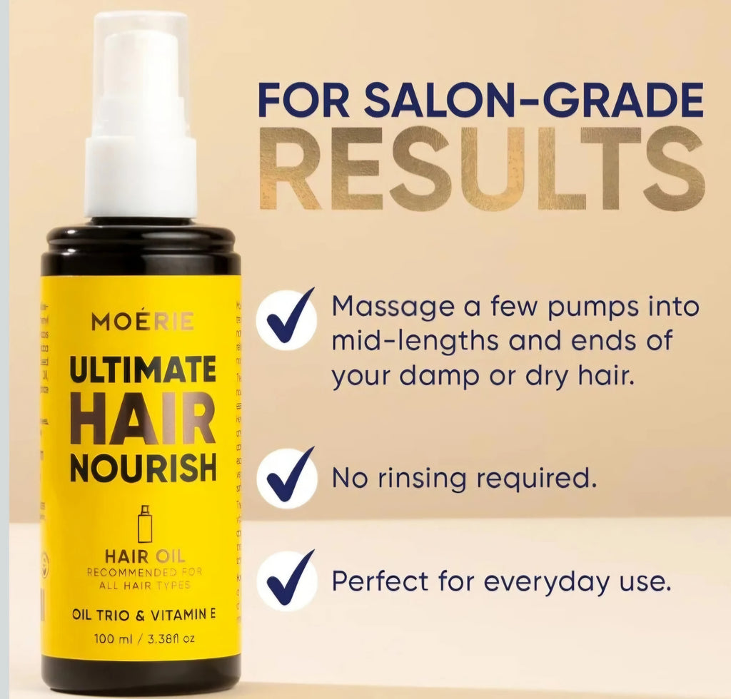 Moerie Ultimate Hair Oil for frizzy, dry and damaged Hair - Brand New